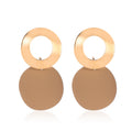 European And American Geometric Earrings Simple Three-dimensional