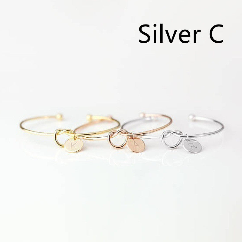 European And American Fashion Dead Knot Letter Bracelet