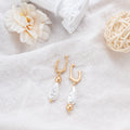 S925 Silver Needle Irregular Ladies Metal Earrings