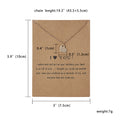 Women's Fashion Paper Card Love Alloy Necklace