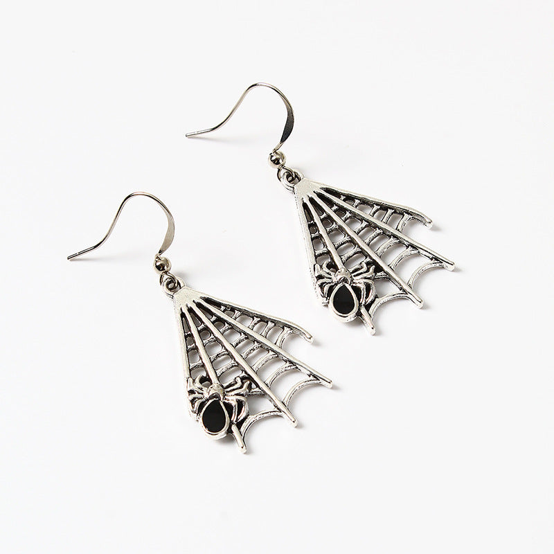 Halloween Ghost Festival Insect Spider Alloy Earrings