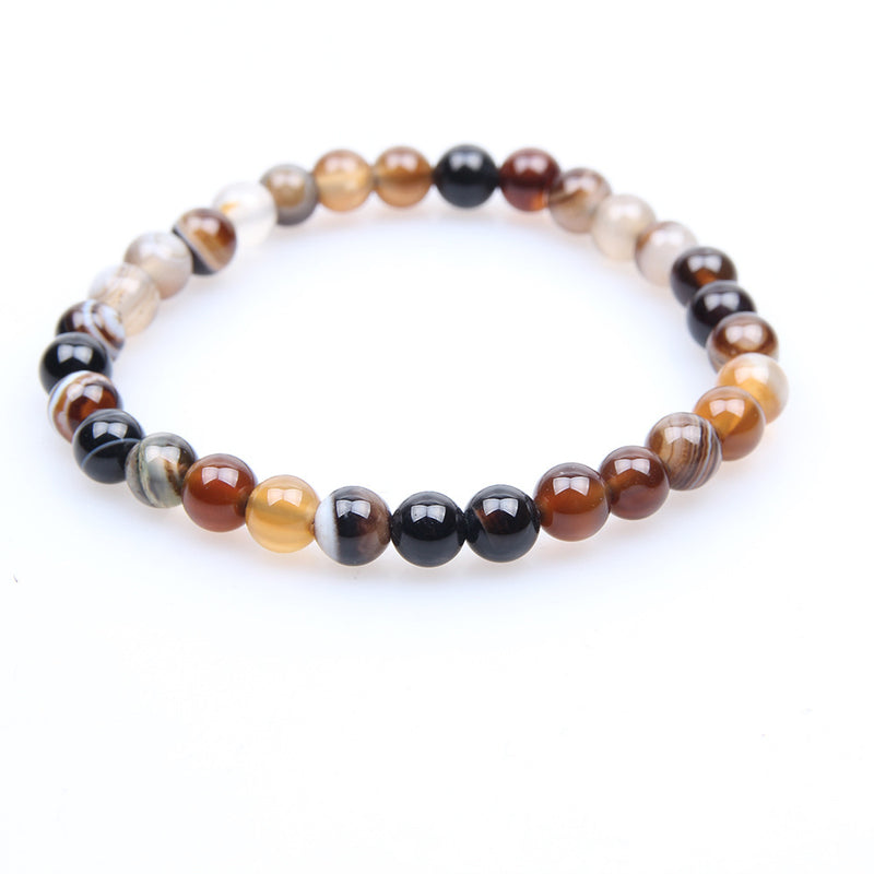 Coffee Agate Natural Gem Bracelet