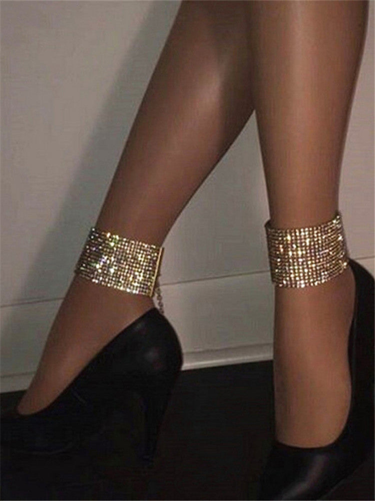 Women's Punk Style Diamond Foot Chain