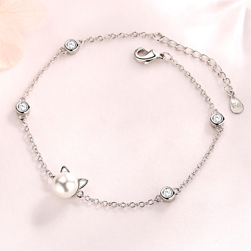 Pearl cat Bracelet