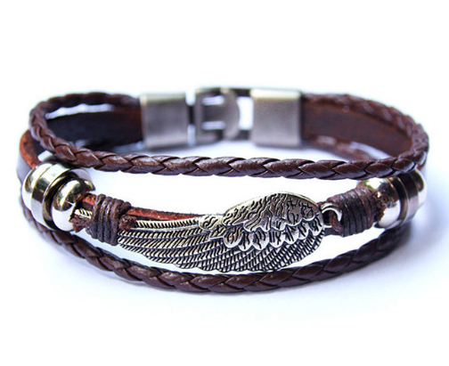 Cowhide Vintage Men's Leather Bracelet