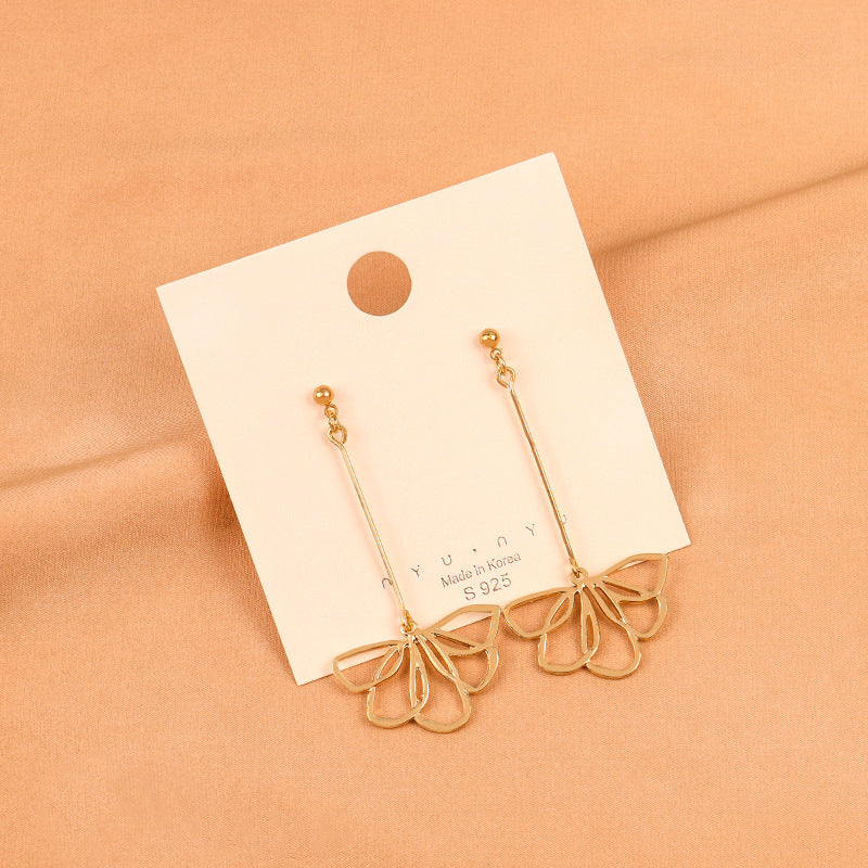 New Korean Small  Earrings Mori Girl Sweet Flowers