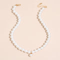 Simple Multi-layer Flat Snake Chain Electroplated Rhinestone Necklace