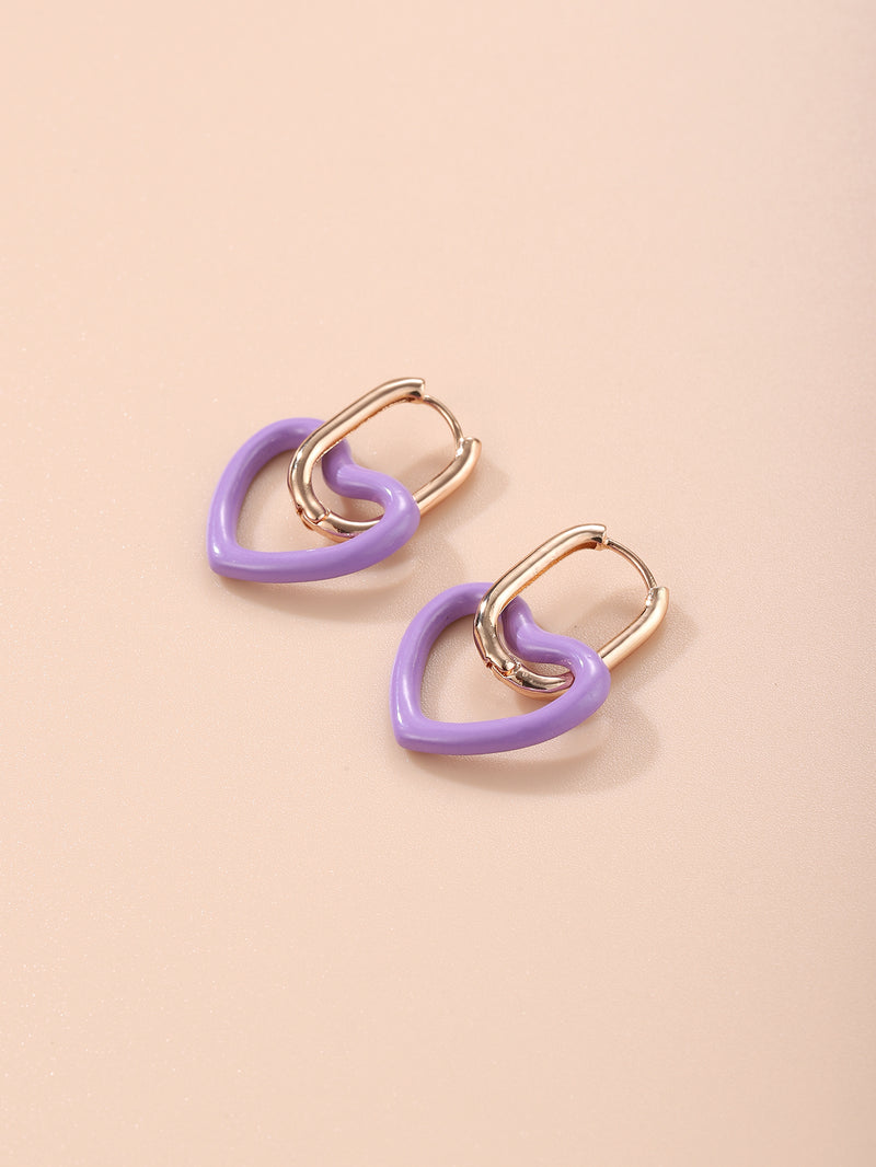 Fashionable Simple Metal Temperament Earrings