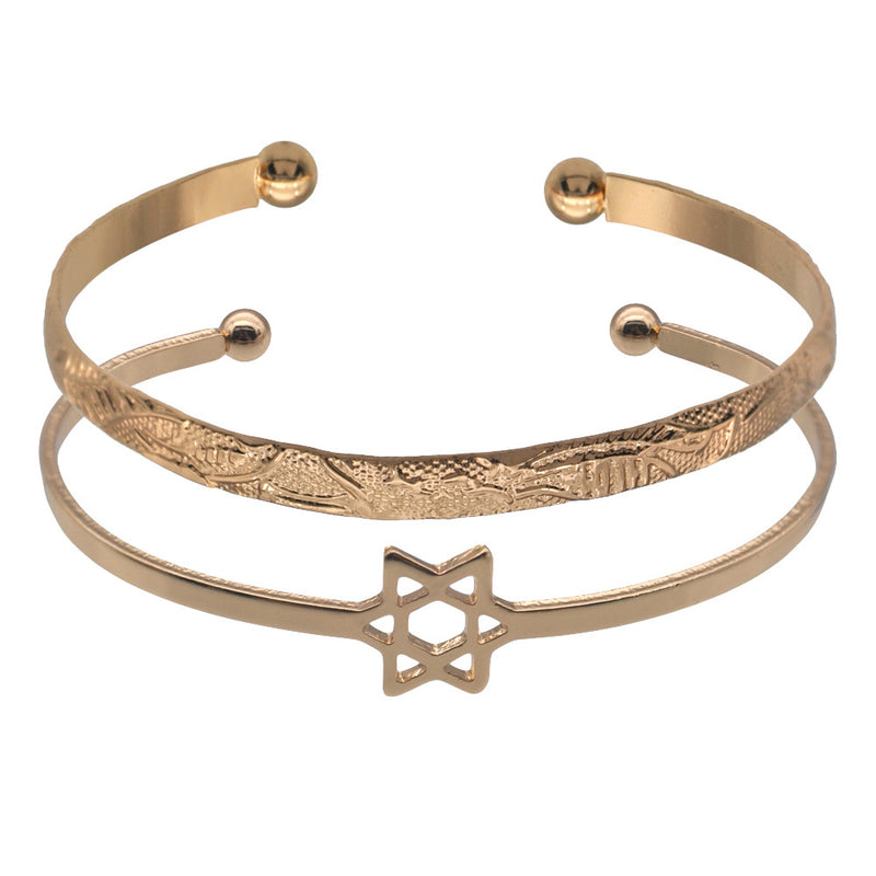 titanium steel gold bracelet