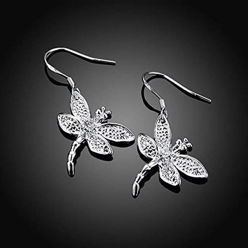 Fashion Cartoon Diamond Dragonfly Earrings