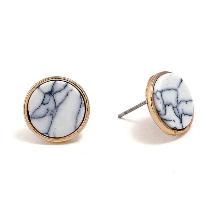 Marble Geometric Earrings