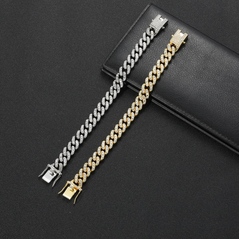 Men's Fashion Alloy Hip Hop Cuban Bracelet