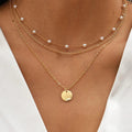 Ladies Pearl Clavicle Chain Double Layer Necklace