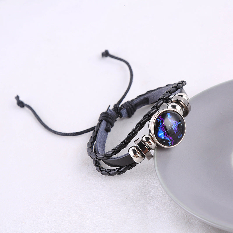 Creative Fashion Trend Twelve Constellation Luminous Bracelet