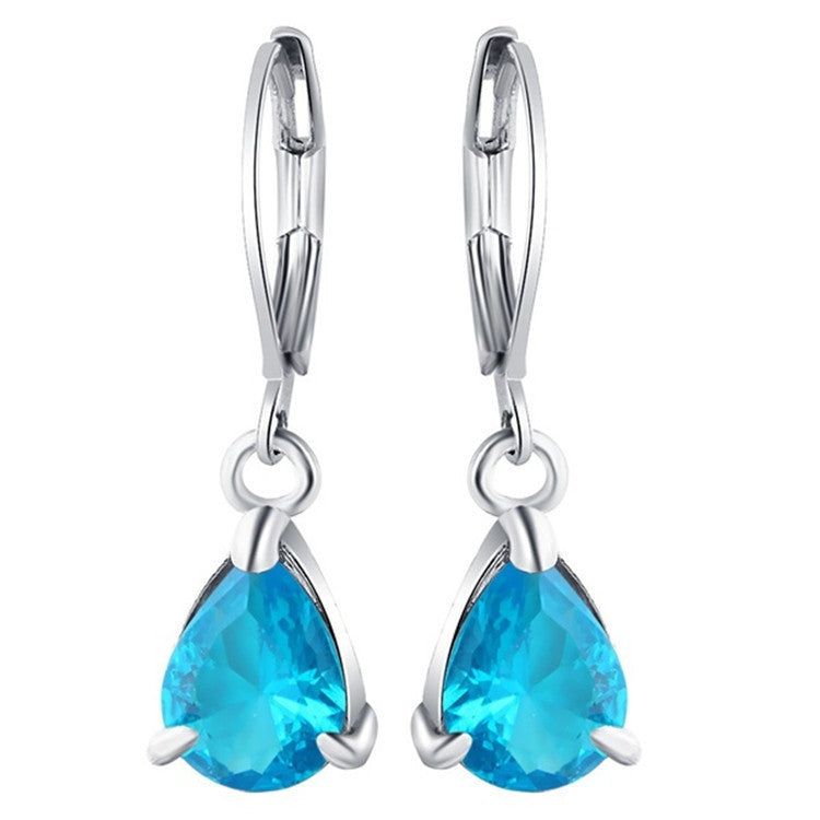 European And American Fashion Inlaid Zircon Earrings