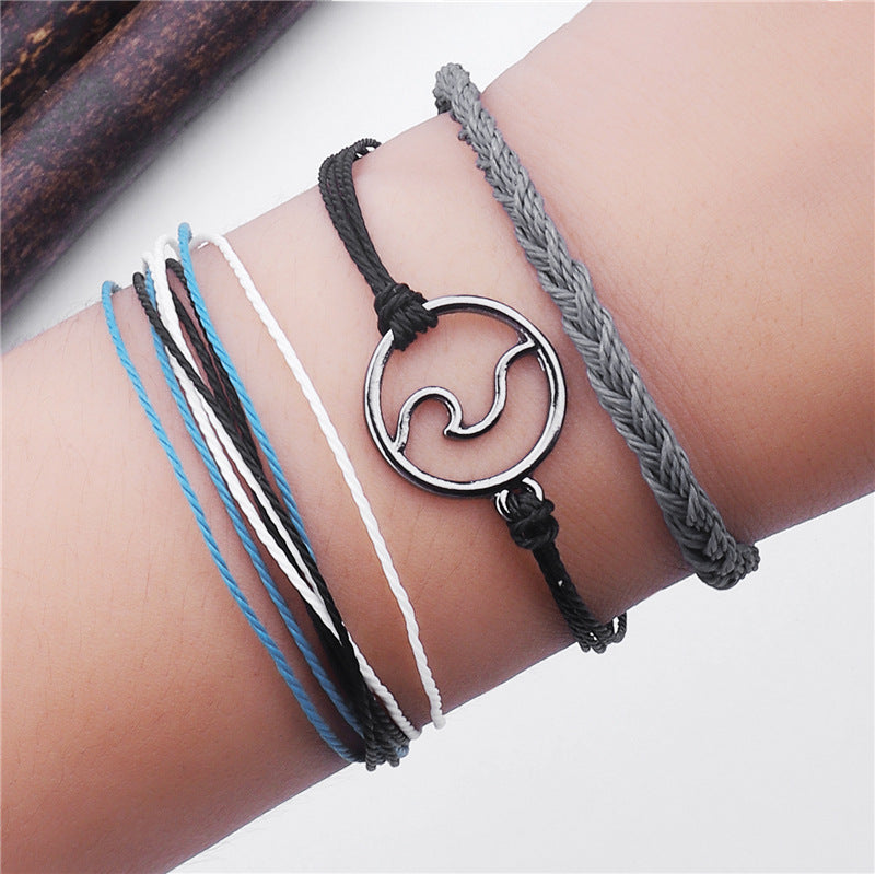 Alloy Wave Color Female Bracelet