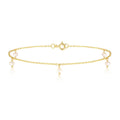 Fashion Baroque Shaped Pearl Anklet Simple