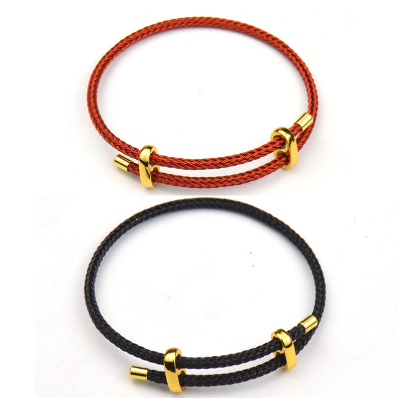 Adjustable Milanese Cord Leather Cord Wire