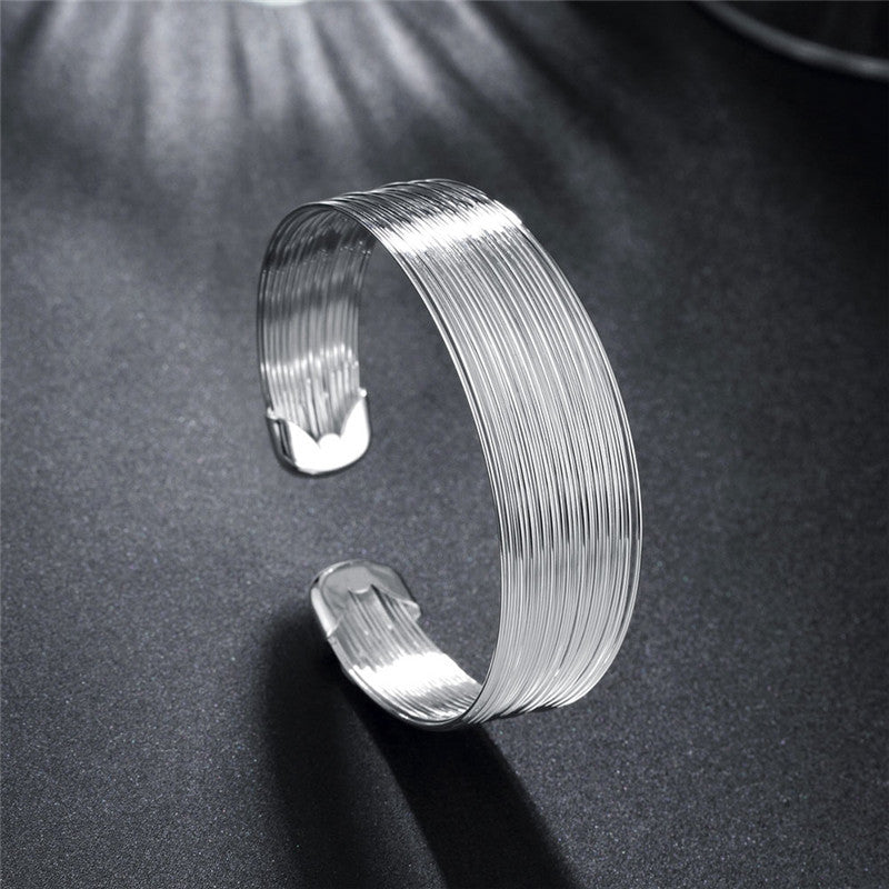 Jewelry Silver-plated Multi-line Bracelet