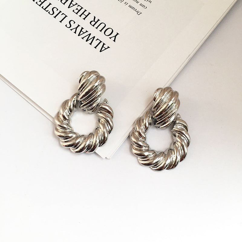 European and American alloy earrings