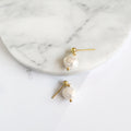 Baroque natural pearl earrings