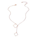 New Fashion Square Cute Simple Geometric Necklace