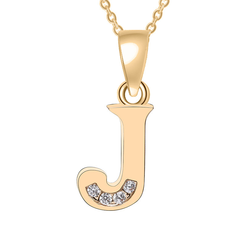 Europe and the United States 26 English alphabet fashion high-grade diamond necklace accessories