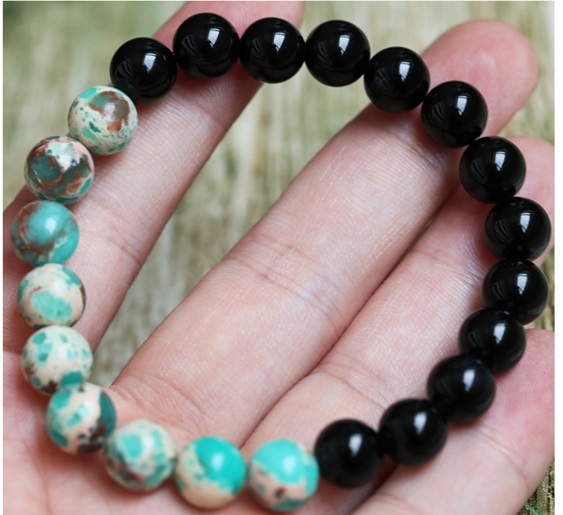 Yoga Energy Stone Obsidian Natural Black