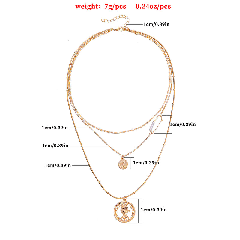 Jewelry Cold Wind Fashion Multi-layer Twist Clavicle Chain