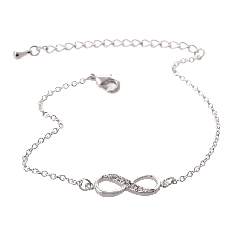 Eight point diamond collar clavicle chain bracelet