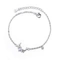 Pearl star moon sterling silver bracelet