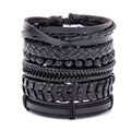 Vintage Men's Leather Bracelet European And American Woven Suit Carrying Strap
