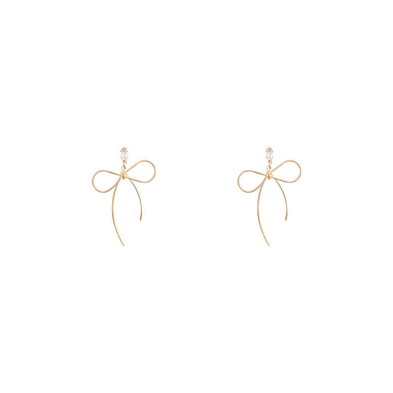 Show Face Slim Simple Personality Stud Korean Style Earrings Earrings