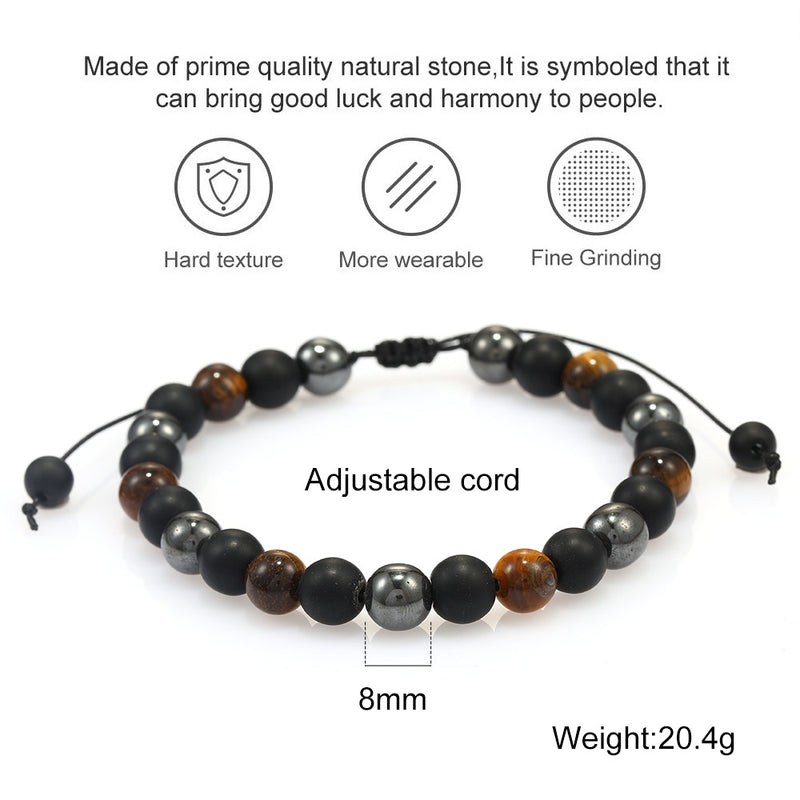 Hand Woven Bracelet Energy Stone Bead Bracelet