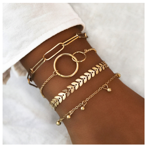 Simiya style multilayer chain bracelet