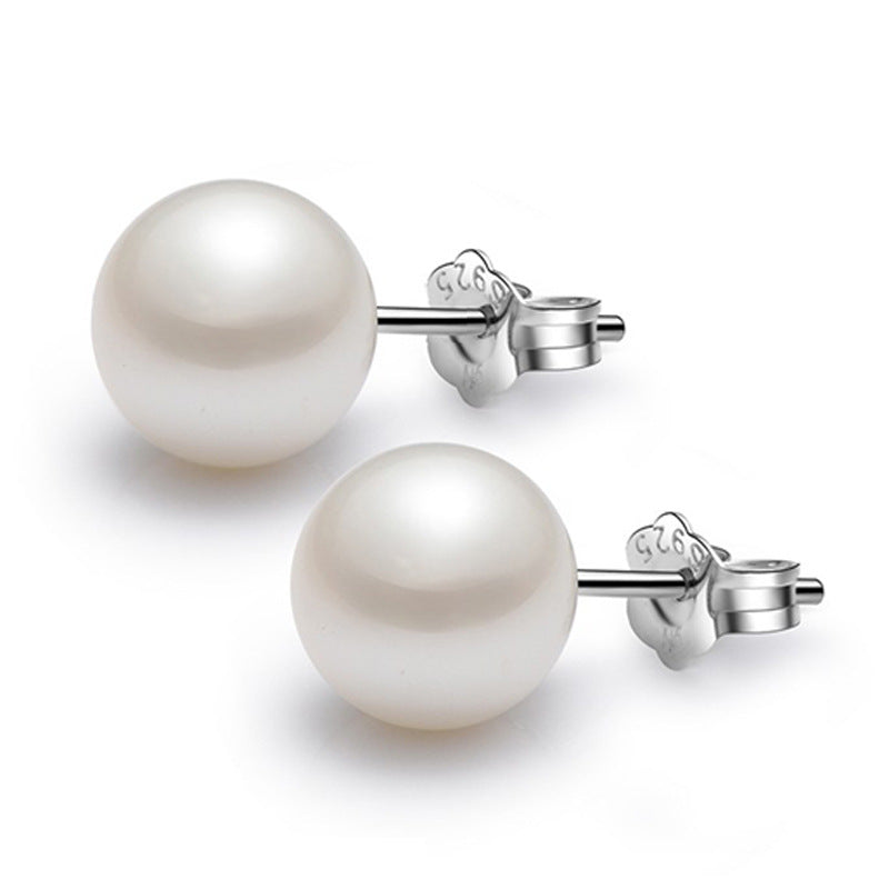 S925 pearl one week earrings