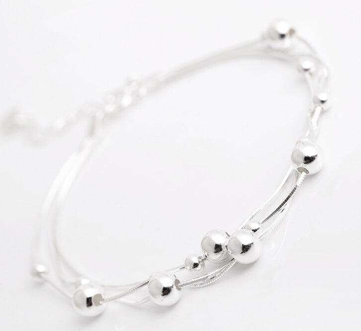 Exquisite small ball bead anklet