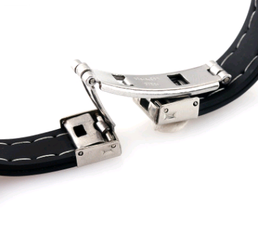 Fashion Stainless Steel men's Silicone Bracelet