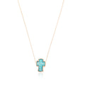 European And American Jewelry Multi-color Cross Necklace For Women