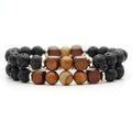 New jewelry bracelet lava volcanic stone tiger's eye bracelet