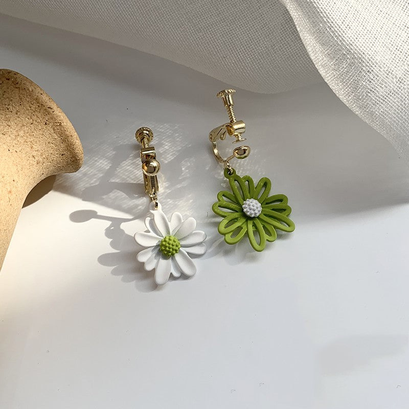 Korean temperament simple female forest earrings