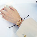Punk Style,  50 Degree Gray Leather Handcuff Bracelet