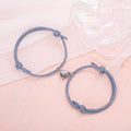 Minimalist Alloy Magnets Couple Rope Bracelets