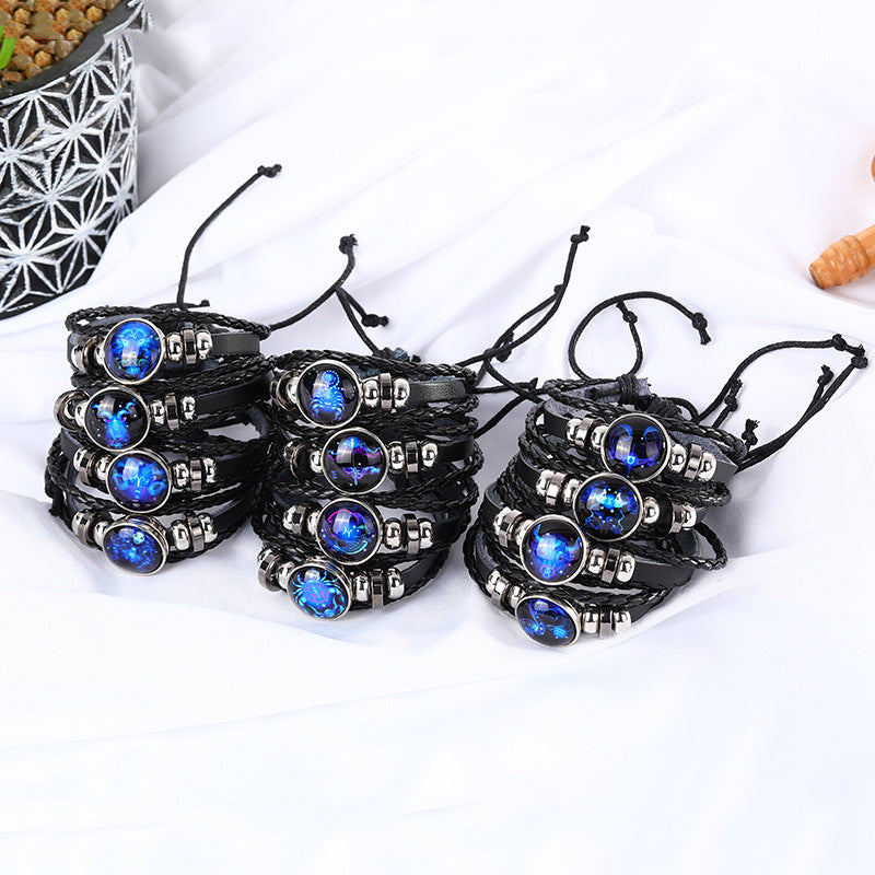 Creative Fashion Trend Twelve Constellation Luminous Bracelet