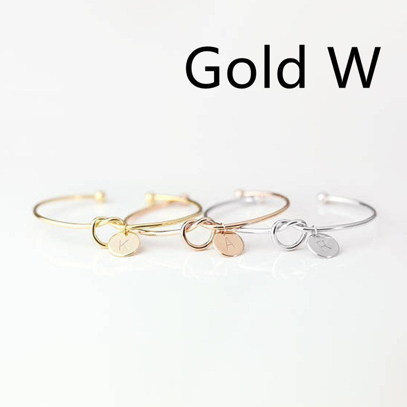 European And American Fashion Dead Knot Letter Bracelet