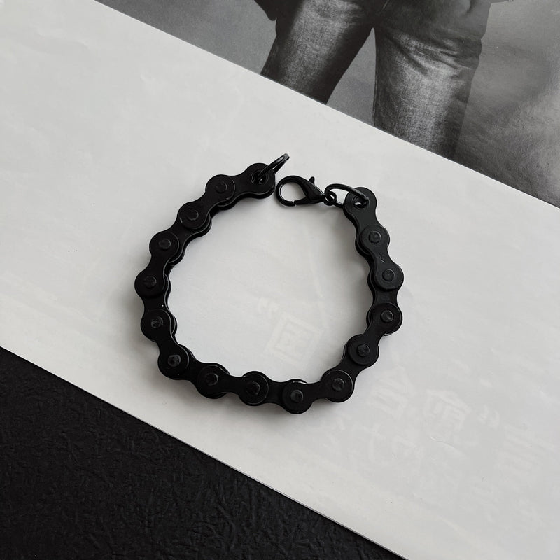 Tide Brand Thickness Bicycle Chain Bracelet Men And Women Personality