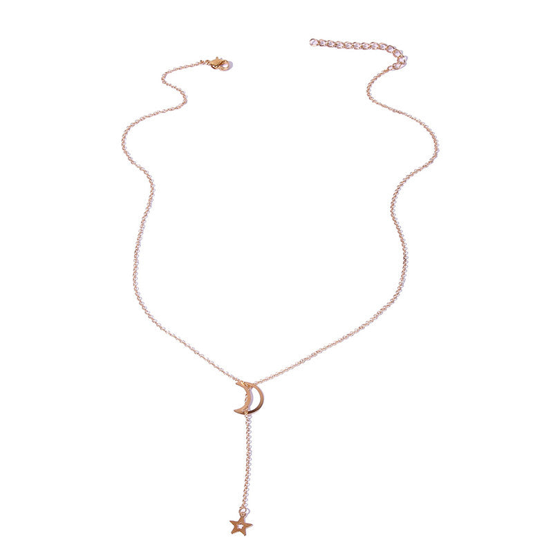 New Fashion Star Moon Cute Simple Necklace