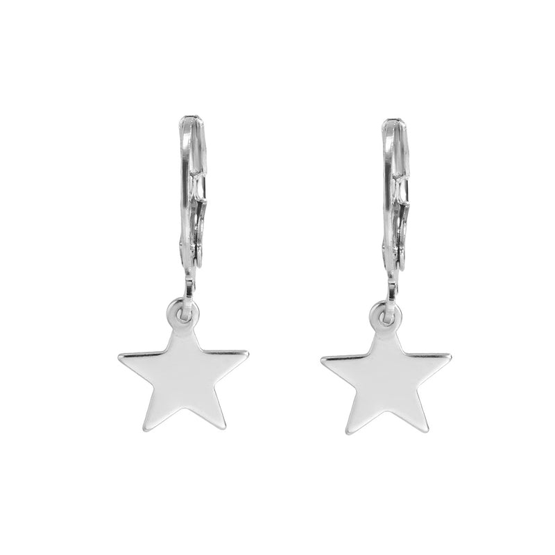 Simple Temperament Star Moon Small Love Earring Set