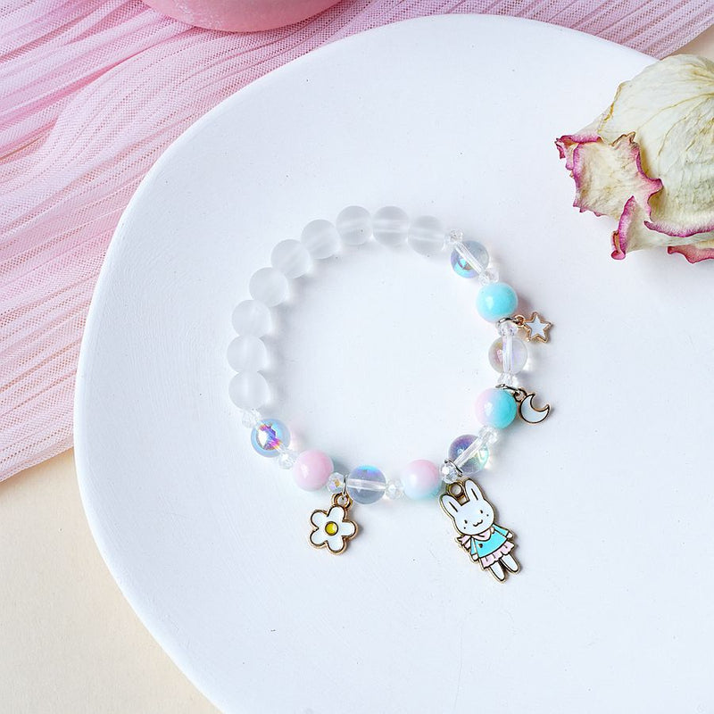 Women's Fashion Temperament Cute Cat Crystal Beads String