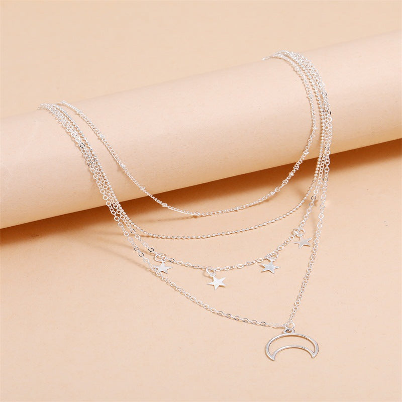 Fashion All-Match Five-Pointed Star Tassel Necklace